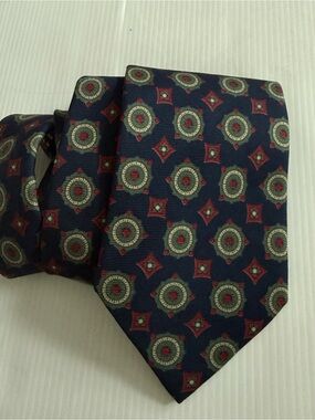 Etro Milano Men’s‎ Silk Tie Medallions Print Made In Italy